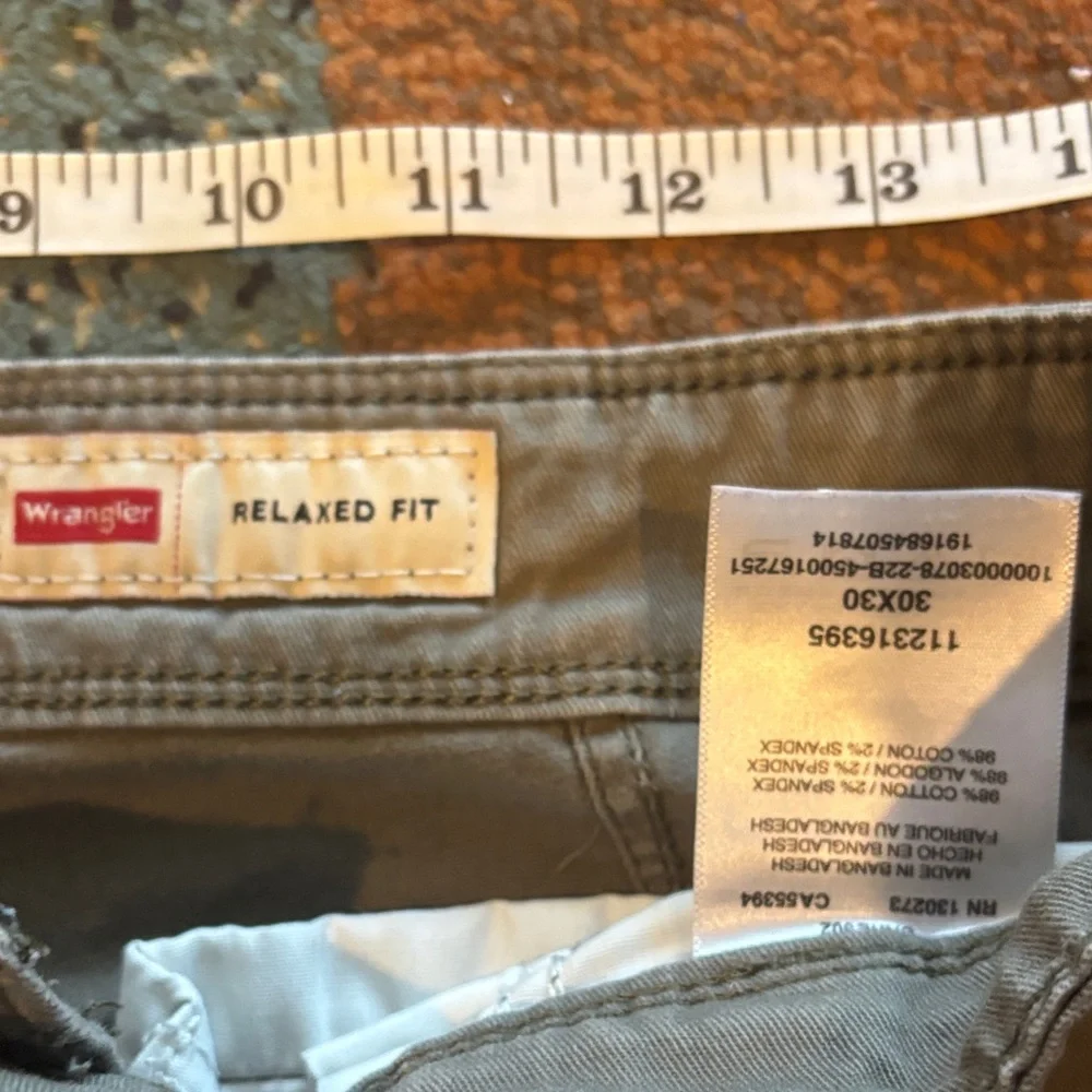 Wrangler Relaxed Fit 30x30 Gray/green utility grungecore Cargo Pants